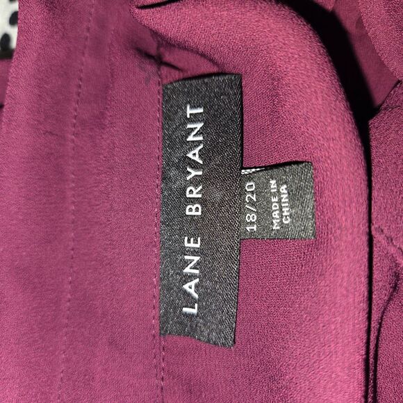 Lane Bryant Button-Front Shirred-Cuff Soft Shirt Blouse Size 18/20 - Picture 6 of 7